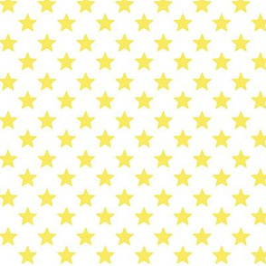 Large Yellow Stars on White Background