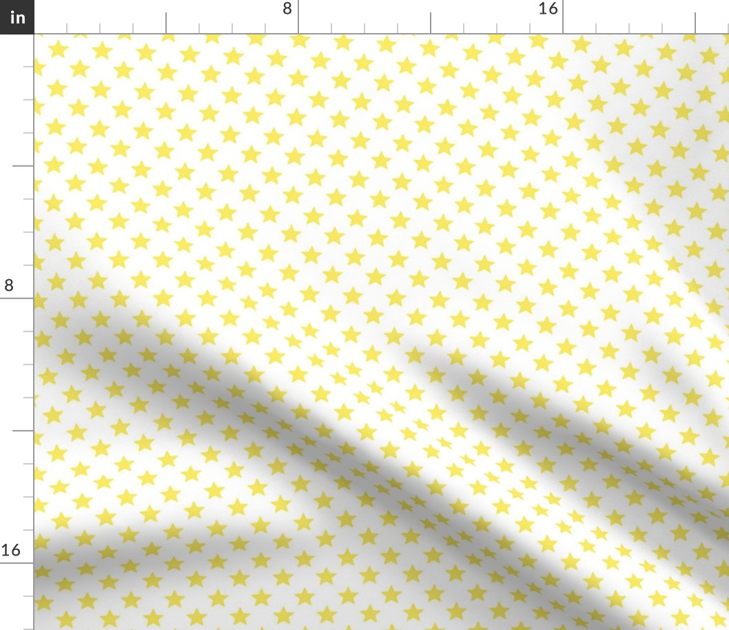 Large Yellow Stars on White Background