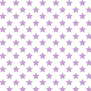 Large Light Purple stars on White Background