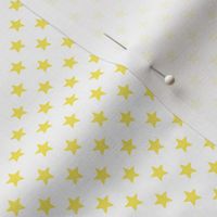 Large Yellow Stars on White