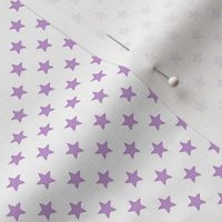 Large Purple Stars on White