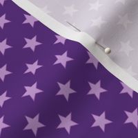 Large Light Purple stars on Dark Purple Background