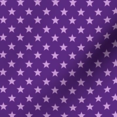Large Light Purple stars on Dark Purple Background