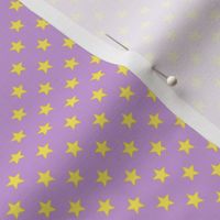 Large Yellow Stars on Light Purple