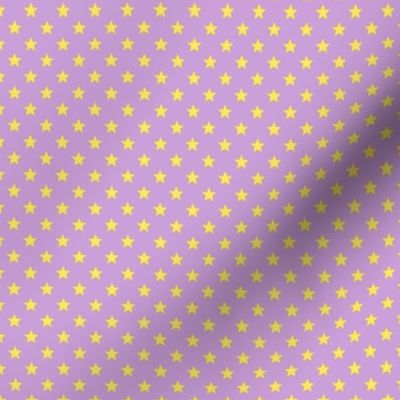 Large Yellow Stars on Light Purple