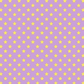 Large Yellow Stars on Light Purple