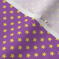 Large Yellow Stars on Mid Purple