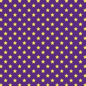 Large Yellow Stars on Dark Purple