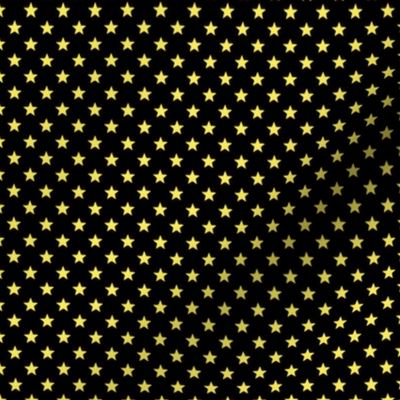 Medium Yellow Stars on Black