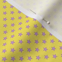 Large Purple Stars on Light Yellow