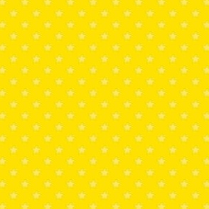 Medium Yellow Stars on Dark Yellow