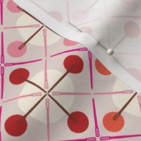 Crosses & Dots (red + pink)