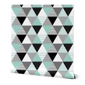 Cheater Quilt Minty Blue