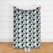 Cheater Quilt Minty Blue