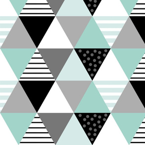 Cheater Quilt Minty Blue