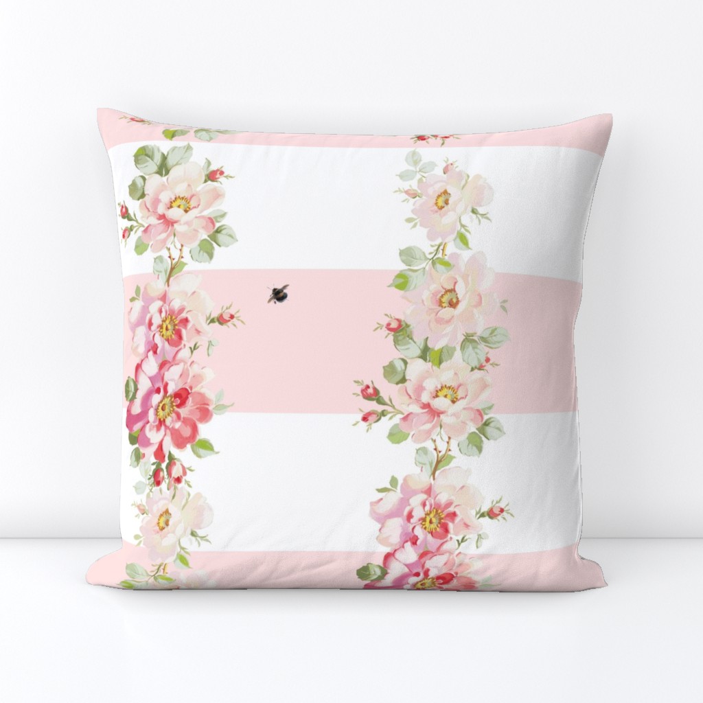 Rosewitha Stripe in peony pink