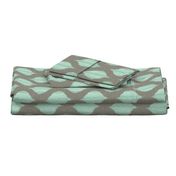 Lela Ikat in Aqua and Gray