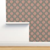 Lela Ikat in Warm Gray and Coral