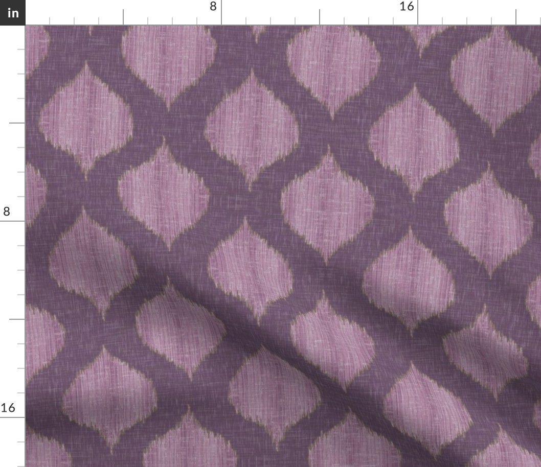 Lela Ikat in Plum