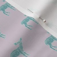 Dear Deer Duck Egg Blue on Mushroom