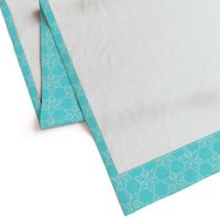 Turquoise Snowflake // Vintage Pyrex // Aqua Snowflake