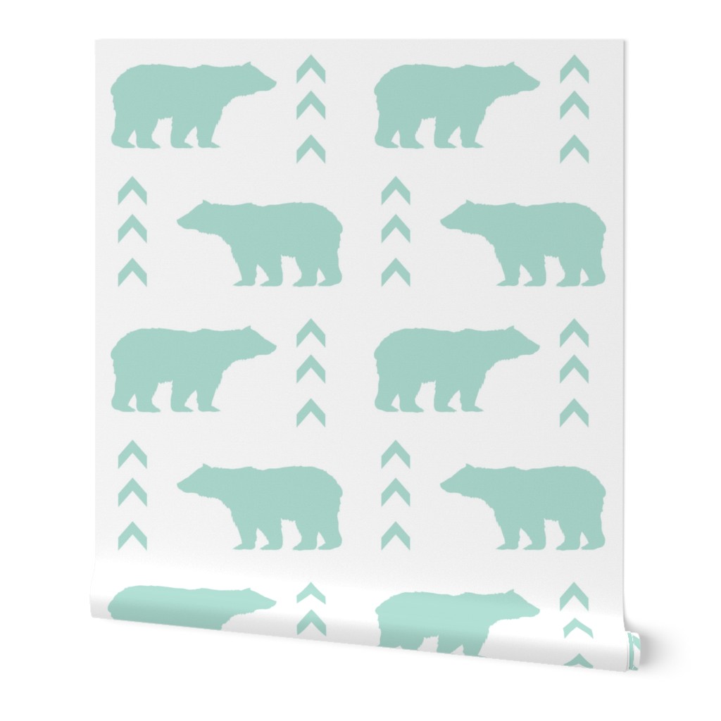 mint bear chevron