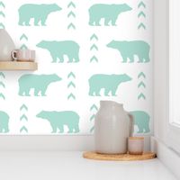 mint bear chevron