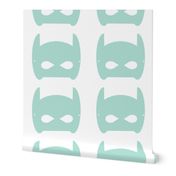 bat hero mask mint - large