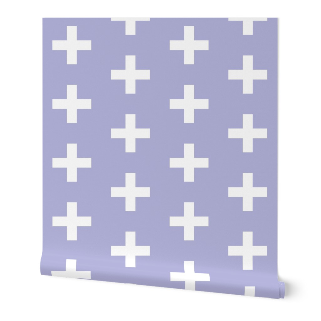 lavender white cross plus