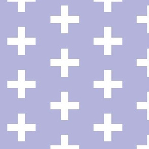lavender white cross plus