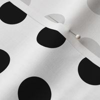 black and white polka dots