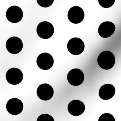 black and white polka dots