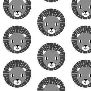 lion kids charcoal minimal monochrome kids design for fun nursery