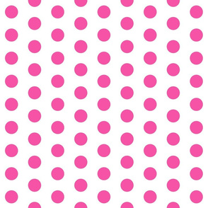 magenta polka dots