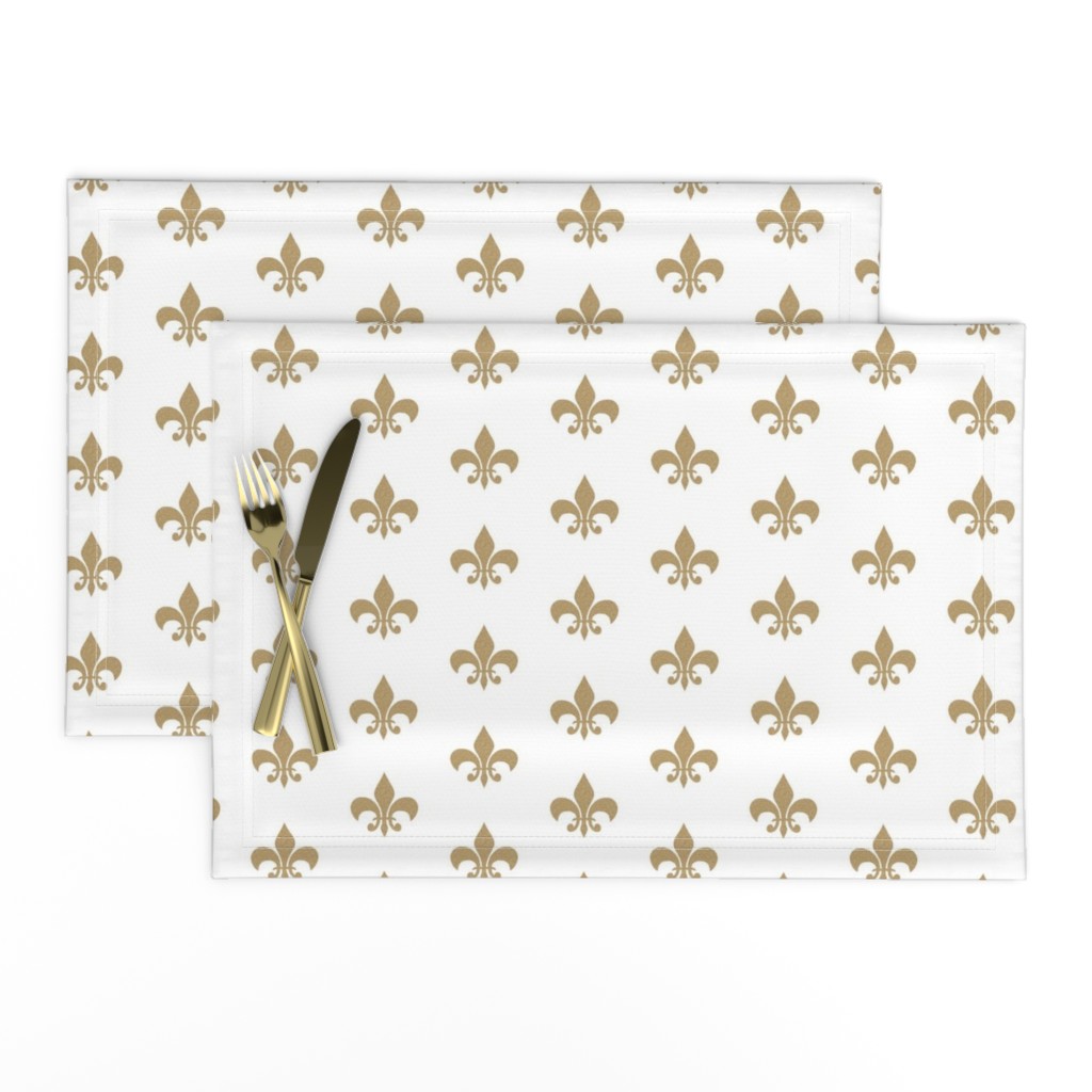 gold glitter fleur de lis