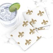 gold glitter fleur de lis