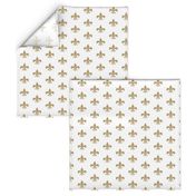 gold glitter fleur de lis