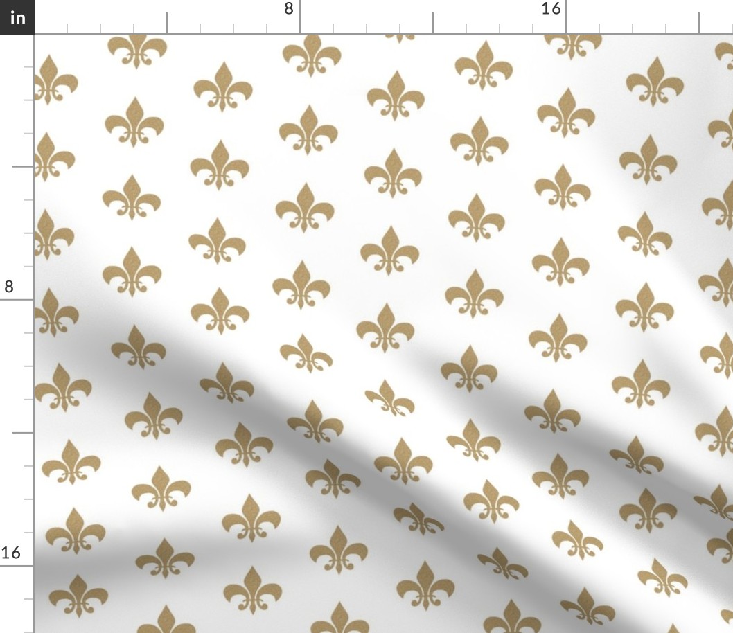 gold glitter fleur de lis