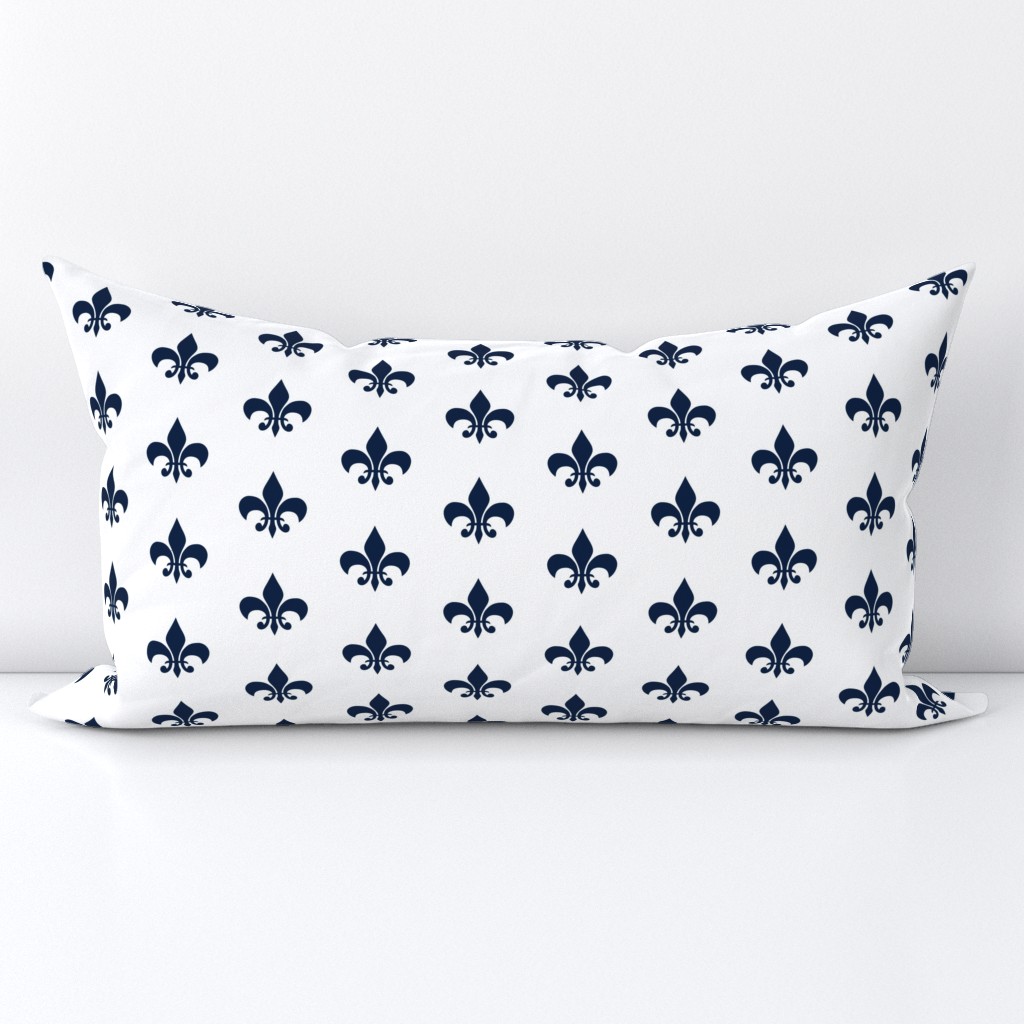 navy fleur de lis