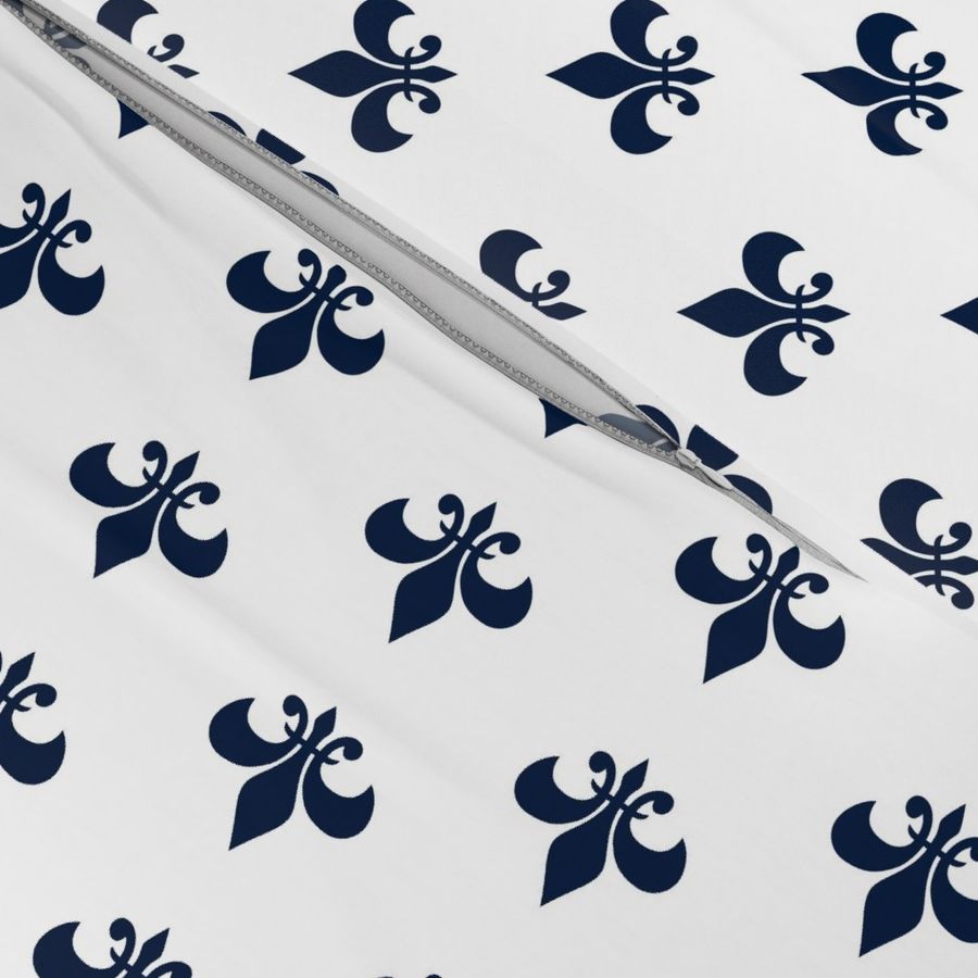 navy fleur de lis