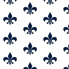 navy fleur de lis