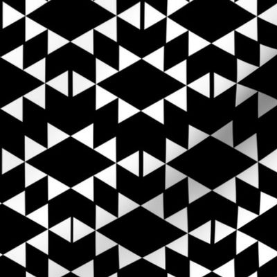 black and white aztec triangles