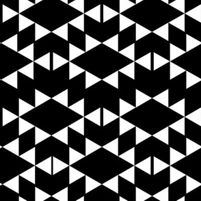 black and white aztec triangles