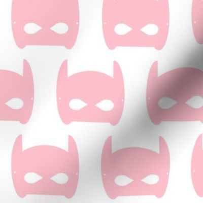 bat mask superhero - pink - large