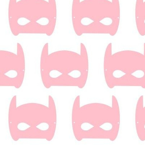 bat mask superhero - pink - large
