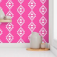 magenta aztec triangles