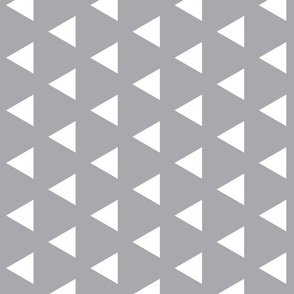 Rotated Grey with White Triangles - Grey Triangle