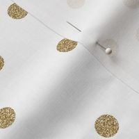 gold glitter scattered polka dots