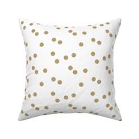 gold glitter scattered polka dots