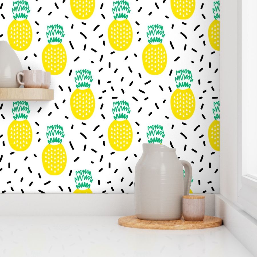 pineapple fruit summer  minimal kids design